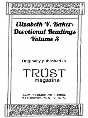 cover image of Devotional Readings, Volume 3